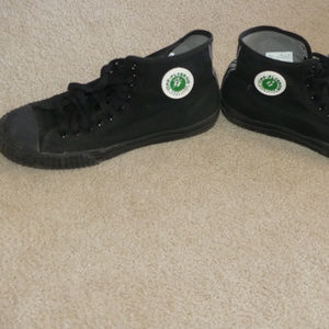 PF Flyers Mens 12 Black Canvas Hi High Top Sneaker